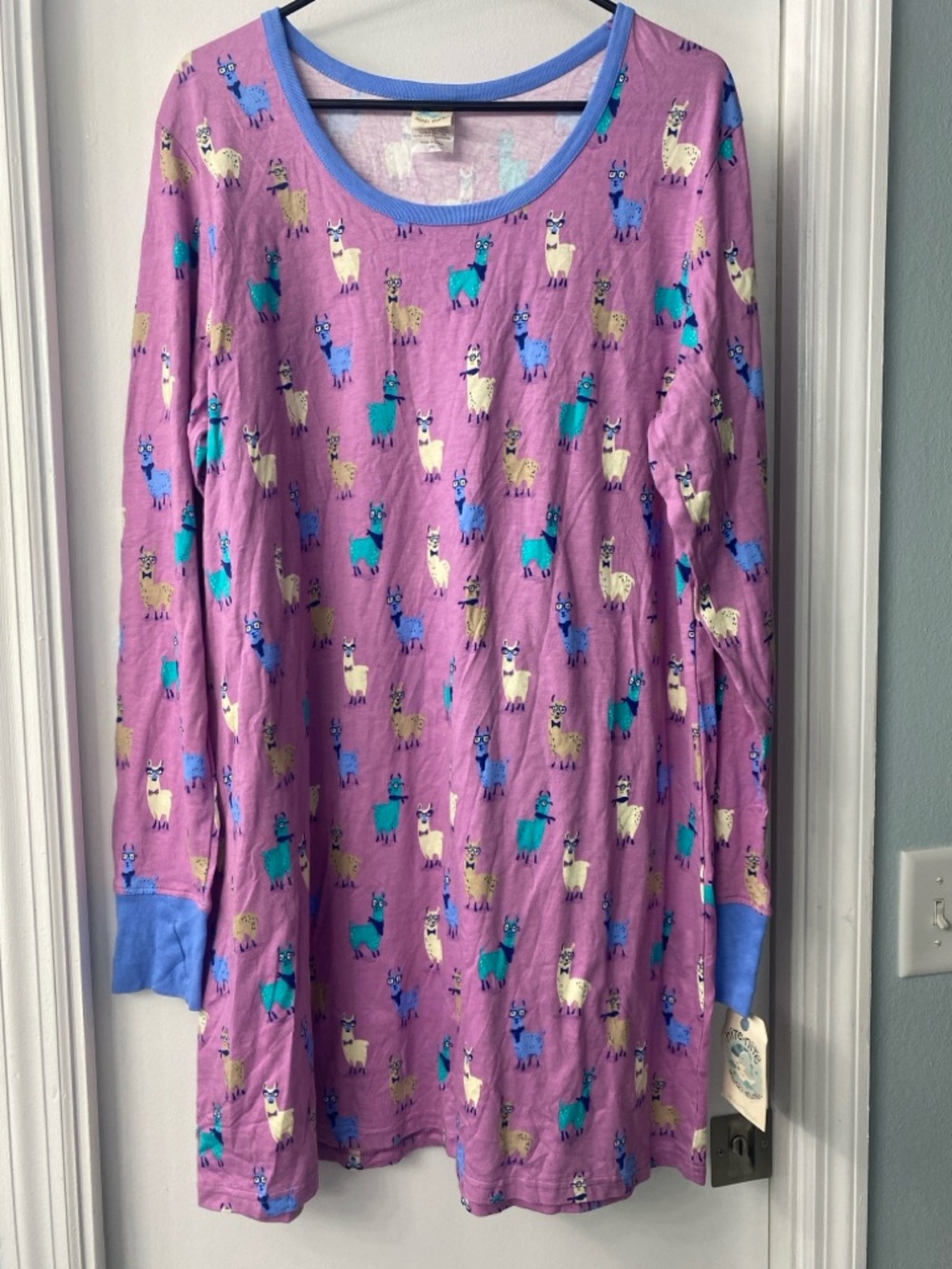 Women’s Munki Munki Nite Nite Hipster Llama Sleep Shirt